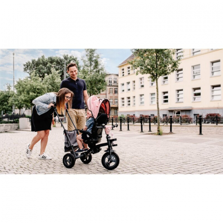 Tricicleta copii, Lionelo, Tris, Ultrapliabila, Multifunctionala. Mecanism de pedalare libera, Suport picioare, Control al directiei, Scaun reversibil, Rotire 360 grade, Conform cu standardul european [14]