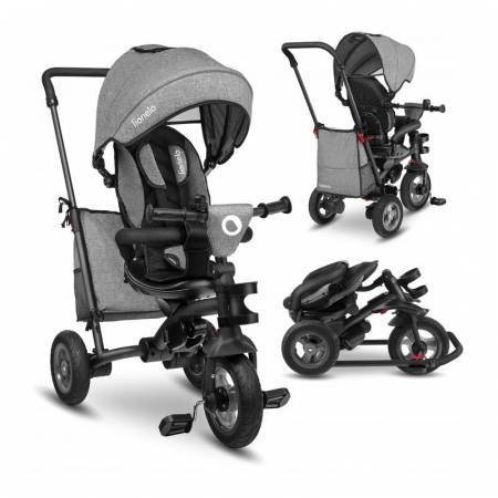 Tricicleta copii, Lionelo, Tris, Ultrapliabila, Multifunctionala, Mecanism de pedalare libera, Suport picioare, Control al directiei, Scaun reversibil, Rotire 360 grade, Conform cu standardul european [6]