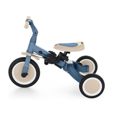 Tricicleta, Petite&Mars, Turbo, 5 in 1, Multifunctionala, Vehicul de impins, Bicicleta cu/fara pedale, Cu maner de ghidaj, Detasabil, Roti din cauciuc, Pana la 25 kg, 1.5-5 ani, Ocean Blue [5]