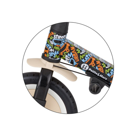 Tricicleta, Petite&Mars, Turbo, Editie limitata, 5 in 1, Multifunctionala, Vehicul de impins, Bicicleta cu/fara pedale, Cu maner de ghidaj, Detasabil, Roti din cauciuc, Pana la 25 kg, 1.5-5 ani, City  [15]