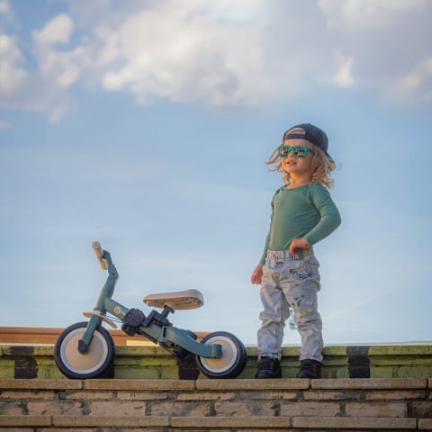 Tricicleta, Petite&Mars, Turbo, Editie limitata, 5 in 1, Multifunctionala, Vehicul de impins, Bicicleta cu/fara pedale, Cu maner de ghidaj, Detasabil, Roti din cauciuc, Pana la 25 kg, 1.5-5 ani, City  [28]