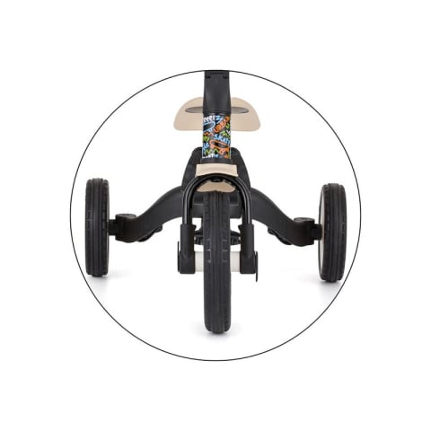 Tricicleta, Petite&Mars, Turbo, Editie limitata, 5 in 1, Multifunctionala, Vehicul de impins, Bicicleta cu/fara pedale, Cu maner de ghidaj, Detasabil, Roti din cauciuc, Pana la 25 kg, 1.5-5 ani, City  [12]