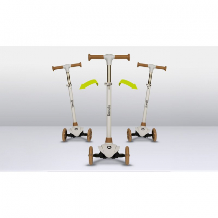 Trotineta, Lionelo, Jessy, Ultrapliabila, Pana la 50 Kg, Cu design ergonomic, Cu lumini LED, 56 x 26 x 67-82 cm, 3 ani+, Maro [19]
