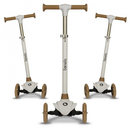 Trotineta, Lionelo, Jessy, Ultrapliabila, Pana la 50 Kg, Cu design ergonomic, Cu lumini LED, 56 x 26 x 67-82 cm, 3 ani+, Maro [7]
