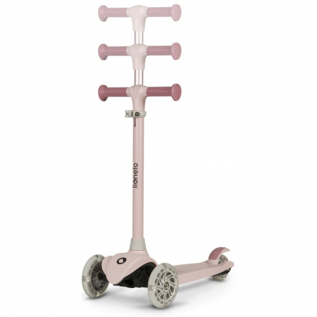 Trotineta, Lionelo, Jessy, Ultrapliabila, Pana la 50 Kg, Cu design ergonomic, Cu lumini LED, 56 x 26 x 67-82 cm, 3 ani+, Roz [6]
