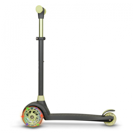 Trotineta, Lionelo, Jessy, Ultrapliabila, Pana la 50 Kg, Cu design ergonomic, Cu lumini LED, 56 x 26 x 67-82 cm, 3 ani+, Verde [4]