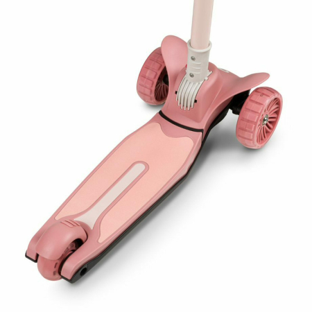 Trotineta, Lionelo, Timy, Copii, Ultrapliabila, Pana la 50 Kg, Cu design ergonomic, Cu lumini LED, 26 5 x 60 x 64-76 cm, 3 ani+, Roz [13]