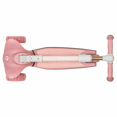 Trotineta, Lionelo, Timy, Copii, Ultrapliabila, Pana la 50 Kg, Cu design ergonomic, Cu lumini LED, 26 5 x 60 x 64-76 cm, 3 ani+, Roz [8]