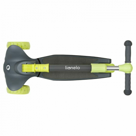 Trotineta, Lionelo, Timy, Copii, Ultrapliabila, Pana la 50 Kg, Cu design ergonomic, Cu lumini LED, 26 5 x 60 x 64-76 cm, 3 ani+, Verde [8]