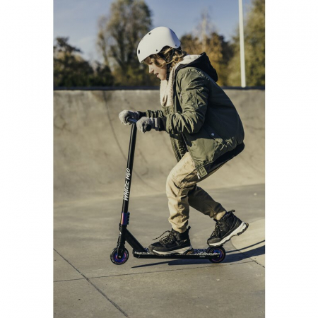 Trotineta, Lionelo, Whizz, Pentru Acrobatii, Rulmenti ABEC-9, Sistemul de compresie IHC 9, 20 - 100 kg, Conform cu standardul european de securitate EN14619, Albastru [18]