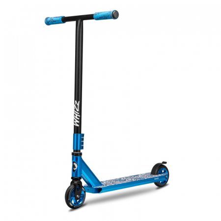 Jucarii si Jocuri - Trotineta, Lionelo, Whizz, Pentru Acrobatii, Rulmenti ABEC-9, Sistemul de compresie IHC 9, 20 - 100 kg, Conform cu standardul european de securitate EN14619, Albastru