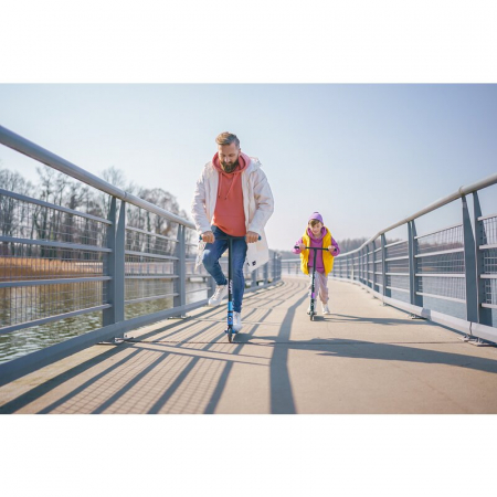 Trotineta, Lionelo, Whizz, Pentru Acrobatii, Rulmenti ABEC-9, Sistemul de compresie IHC 9, 20 - 100 kg, Conform cu standardul european de securitate EN14619, Verde/Negru [26]
