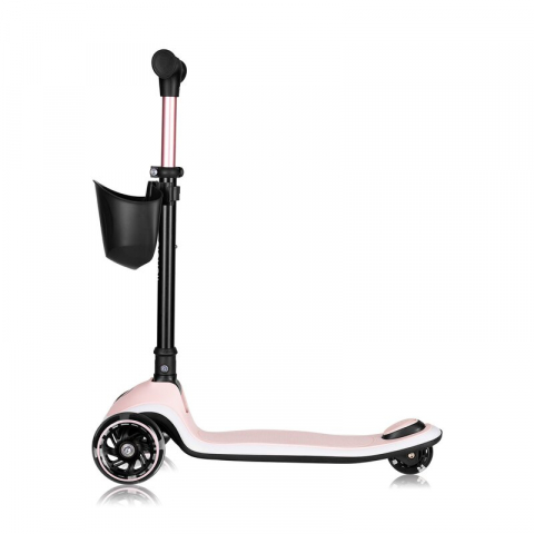 Trotineta pentru copii, Lionelo, Mey, Ultrapliabila, Cu lumini si cosulet, Maner ajustabil pe inaltime, 3 ani+, Pana la 50 Kg, Ultra usor, 2.8 kg, Conform cu standardul EN71-1/2/3, Certificata Interte [10]