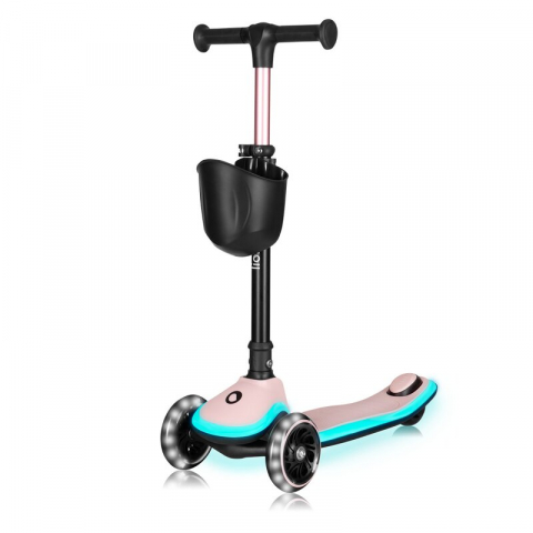 Trotineta pentru copii, Lionelo, Mey, Ultrapliabila, Cu lumini si cosulet, Maner ajustabil pe inaltime, 3 ani+, Pana la 50 Kg, Ultra usor, 2.8 kg, Conform cu standardul EN71-1/2/3, Certificata Interte [5]