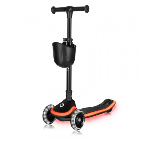 Trotineta pentru copii, Lionelo, Mey, Ultrapliabila, Cu lumini si cosulet, Maner ajustabil pe inaltime, 3 ani+, Pana la 50 Kg, Ultra usor, 2.8 kg, Conform cu standardul EN71-1/2/3, Certificata Interte [3]