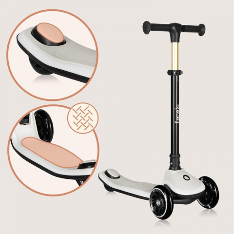 Trotineta pentru copii, Lionelo, Mey, Ultrapliabila, Cu lumini si cosulet, Maner ajustabil pe inaltime, 3 ani+, Pana la 50 Kg, Ultra usor, 2.8 kg, Conform cu standardul EN71-1/2/3, Certificata Interte [18]
