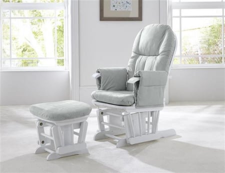 Mobilier si Lenjerie - Tutti Bambini - Fotoliu reglabil alaptare, cu suport pentru picioare Gri