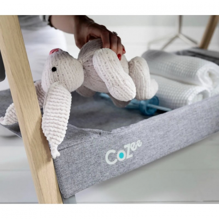 Tutti Bambini – Patut 2 in 1 co-sleeper CoZee Oak & Sterling Silver [4]
