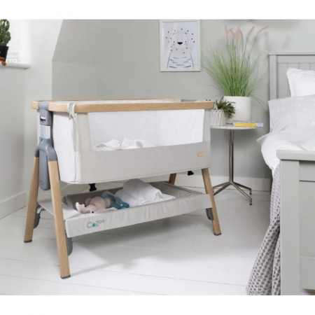 Tutti Bambini – Patut 2 in 1 co-sleeper CoZee Oak & Sterling Silver [7]