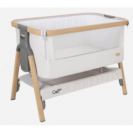 Mobilier si Lenjerie - Tutti Bambini – Patut 2 in 1 co-sleeper CoZee Oak & Sterling Silver