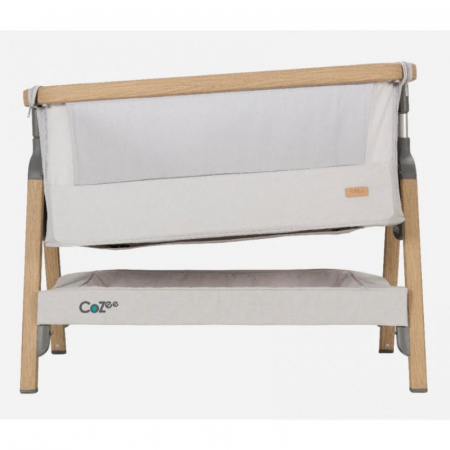 Tutti Bambini – Patut 2 in 1 co-sleeper CoZee Oak & Sterling Silver [1]