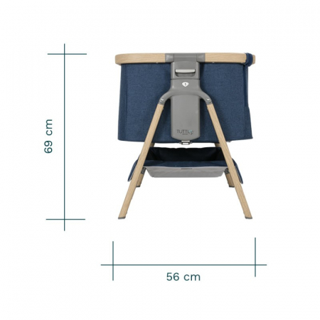Tutti Bambini – Patut 2 in 1 co-sleeper CoZee Oak & Sterling Silver [8]