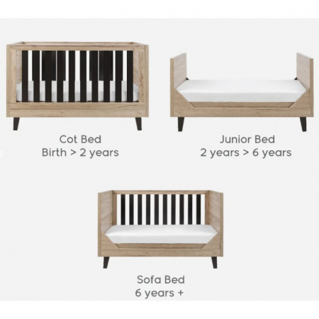 Tutti Bambini – Patut evolutiv 3 in 1 Como Oak & Slate Grey [8]
