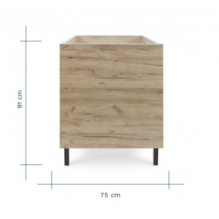 Tutti Bambini – Patut evolutiv 3 in 1 Como Oak & Slate Grey [6]
