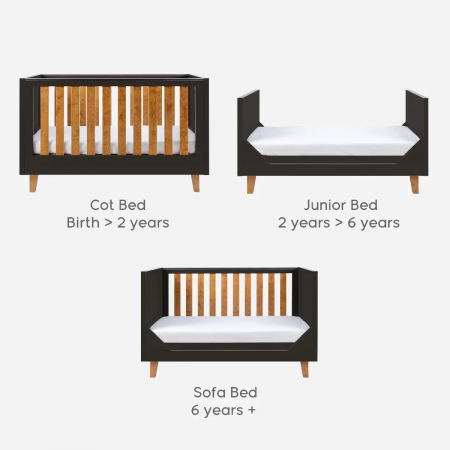 Tutti Bambini – Patut evolutiv 3 in 1 Como Slate Grey & Rosewood [4]