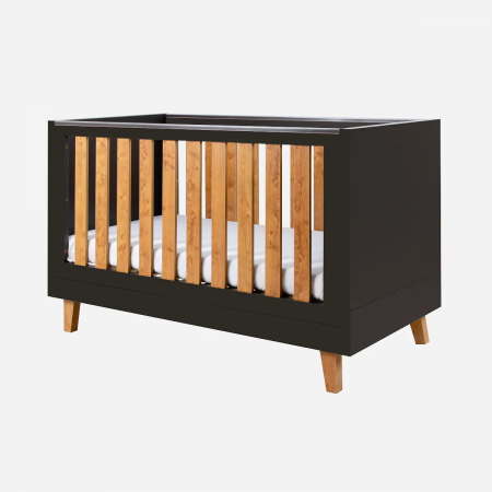 Mobilier si Lenjerie - Tutti Bambini – Patut evolutiv 3 in 1 Como Slate Grey & Rosewood