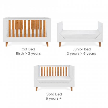 Tutti Bambini – Patut evolutiv 3 in 1 Como White & Rosewood [2]