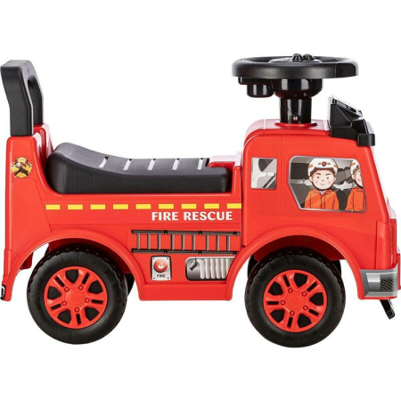 Vehicul ride-on, Free2Move, Masina de pompieri, Cu lumini si sunete, Cu spatiu de depozitare, 19-36 luni, Rosu [1]