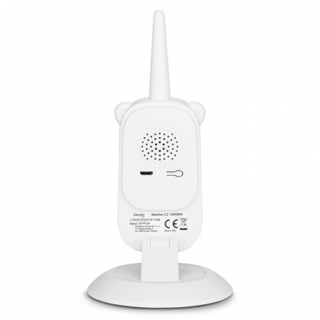 Video monitor, Lionelo, Babyline 3.2, Full HD, Comunicare bidirectionala, 2.8 inch, Cu sunete si mod de noapte, Cu 5 niveluri de detectare a sunetului, Alb [6]