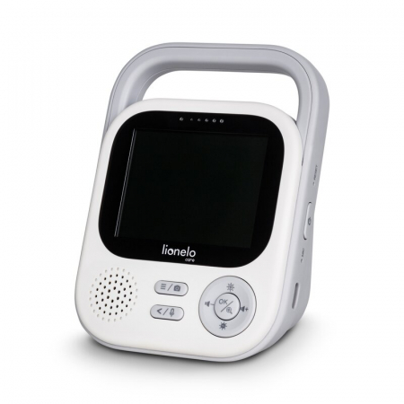 Video monitor, Lionelo, Babyline 3.2, Full HD, Comunicare bidirectionala, 2.8 inch, Cu sunete si mod de noapte, Cu 5 niveluri de detectare a sunetului, Alb [16]