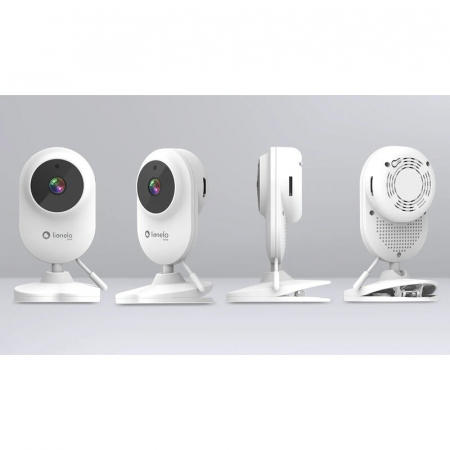 Video monitor, Lionelo, Babyline 3.2, Full HD, Comunicare bidirectionala, 2.8 inch, Cu sunete si mod de noapte, Cu 5 niveluri de detectare a sunetului, Alb [26]