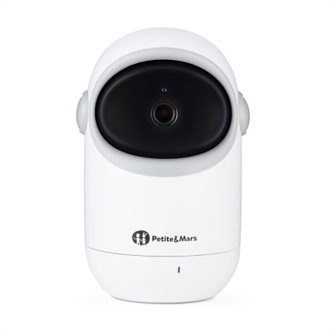 Siguranta si Sanatate - Video monitor, Petite&Mars, Eve 5.0, Ecran HD, Autonomie baterie pana la 16 ore, Raza de actiune 300m, Suport pentru pana la 4 camere, Comunicare bidirectionala, 8 melodii, Activare VOX la voce, Alb