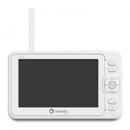 Videofon, Lionelo, Babyline 8.3, Cu termometru, Cu melodii, Comunicare in 2 sensuri, Rotire 360 grade, Alb [17]