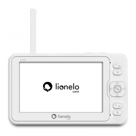 Videofon, Lionelo, Babyline 8.3, Cu termometru, Cu melodii, Comunicare in 2 sensuri, Rotire 360 grade, Alb [18]