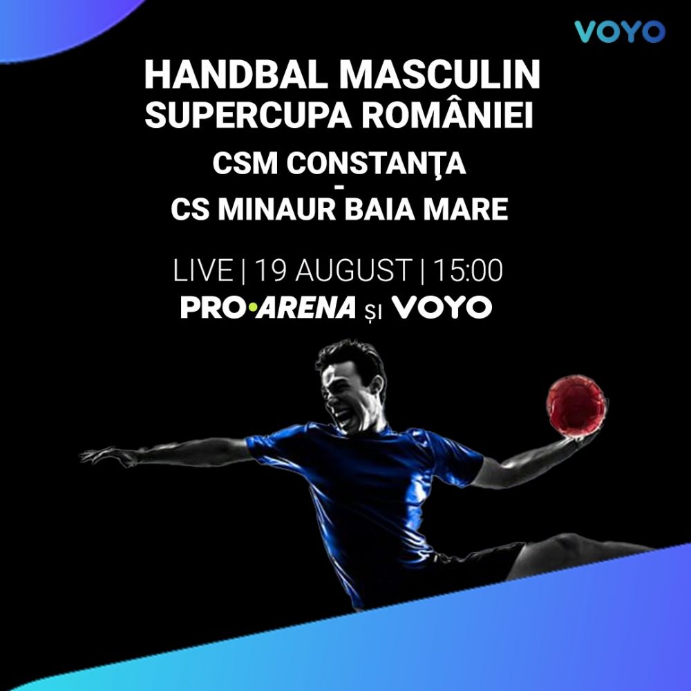 Băieții de la CS Minaur Baia Mare joacă Supercupa României la handbal masculin!