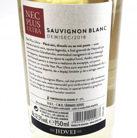Jidvei - Nec Plus Ultra Sauvignon Blanc - demisec [1]