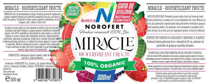MIRACLE - Fertilizant ecologic pentru plante cu fructe [2]