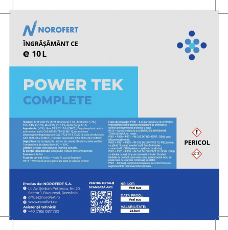 Produse CONVENTIONALE - POWER TEK COMPLETE - 10 L