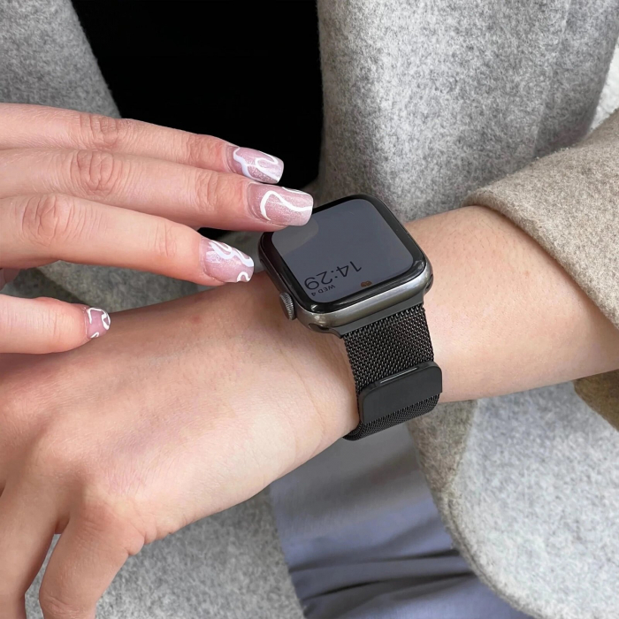 Curea metalica ALTY Milanese, pentru Apple Watch Ultra/SE/8/7/6/5/4/3/2/1, Display 42/44/45/49 mm [4]