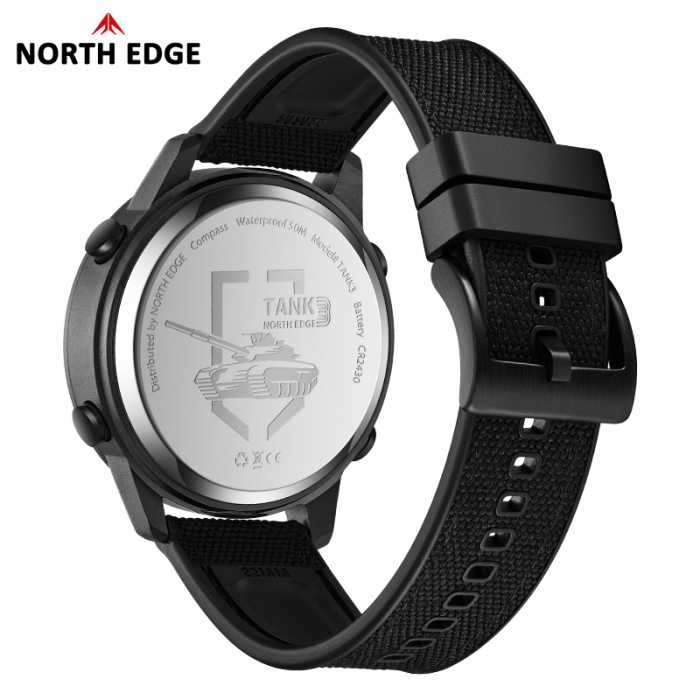 Ceas Sport Military  Bărbați North Edge TANK 3 - Pedometrul | Calorii | Busolă | [6]