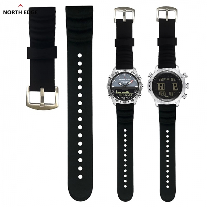 Bratara Silicon North Edge (Negru) 31 cm [3]