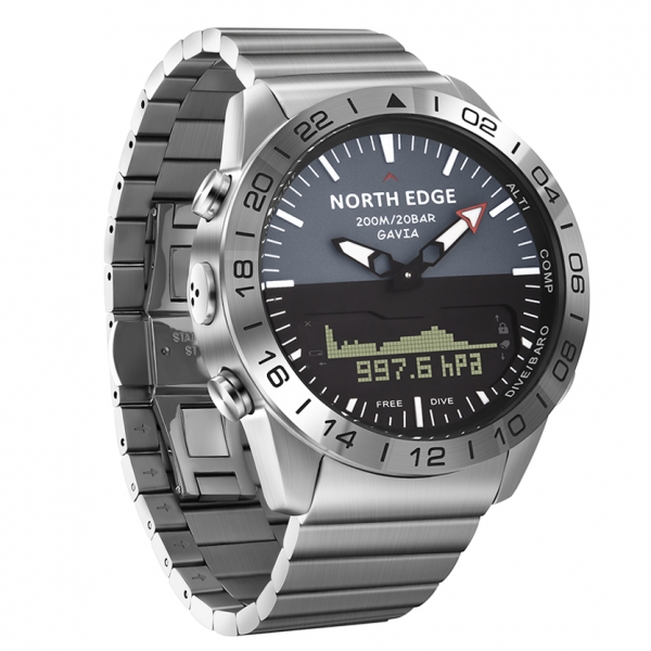 Ceas North Edge Gavia 2 outdoor cu altimetru, barometer, busolă, termometru, rezistent la apă [2]