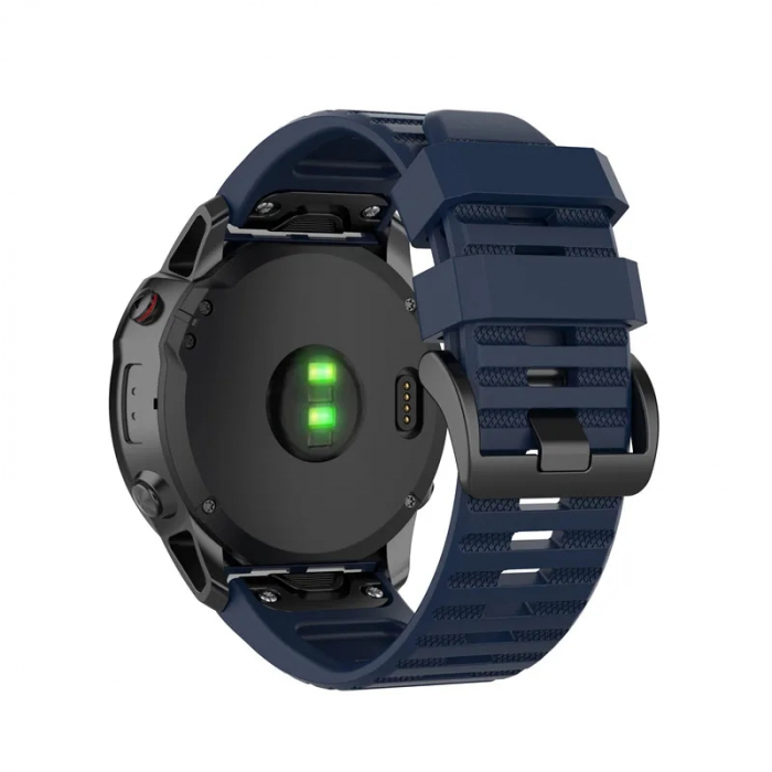 Curea de ceas 26mm ALTY din silicon pentru Garmin Fenix 8X, 7X, 6X Pro, 6X Saphire, 5X, 5X Plus, 3HR, Fenix 7, 7X, din silicon, cu eliberare rapidă, brățară EasyFit [1]