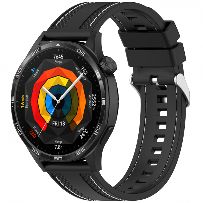 Curea de ceas din silicon de 22 mm ALTY pentru Huawei Watch GT 2 46mm, brățară sport moale, compatibilă cu Samsung Galaxy Watch 46mm și Gear S3 [2]
