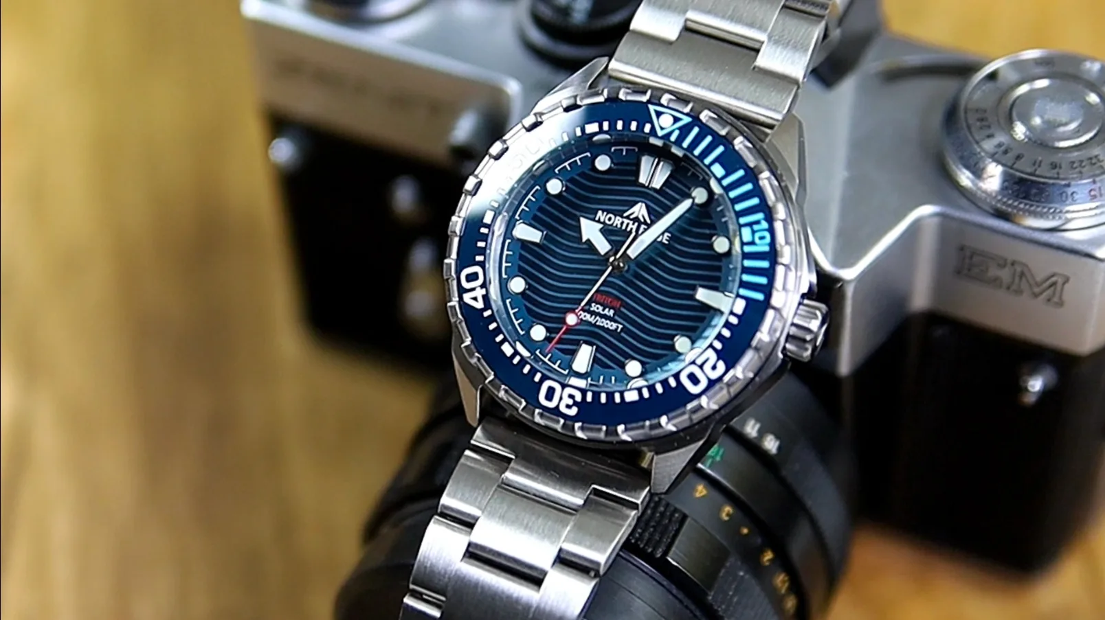 North Edge Triton – Ceas Bărbați Solar pentru Scufundări, 300 m Rezistență la Apă [7]