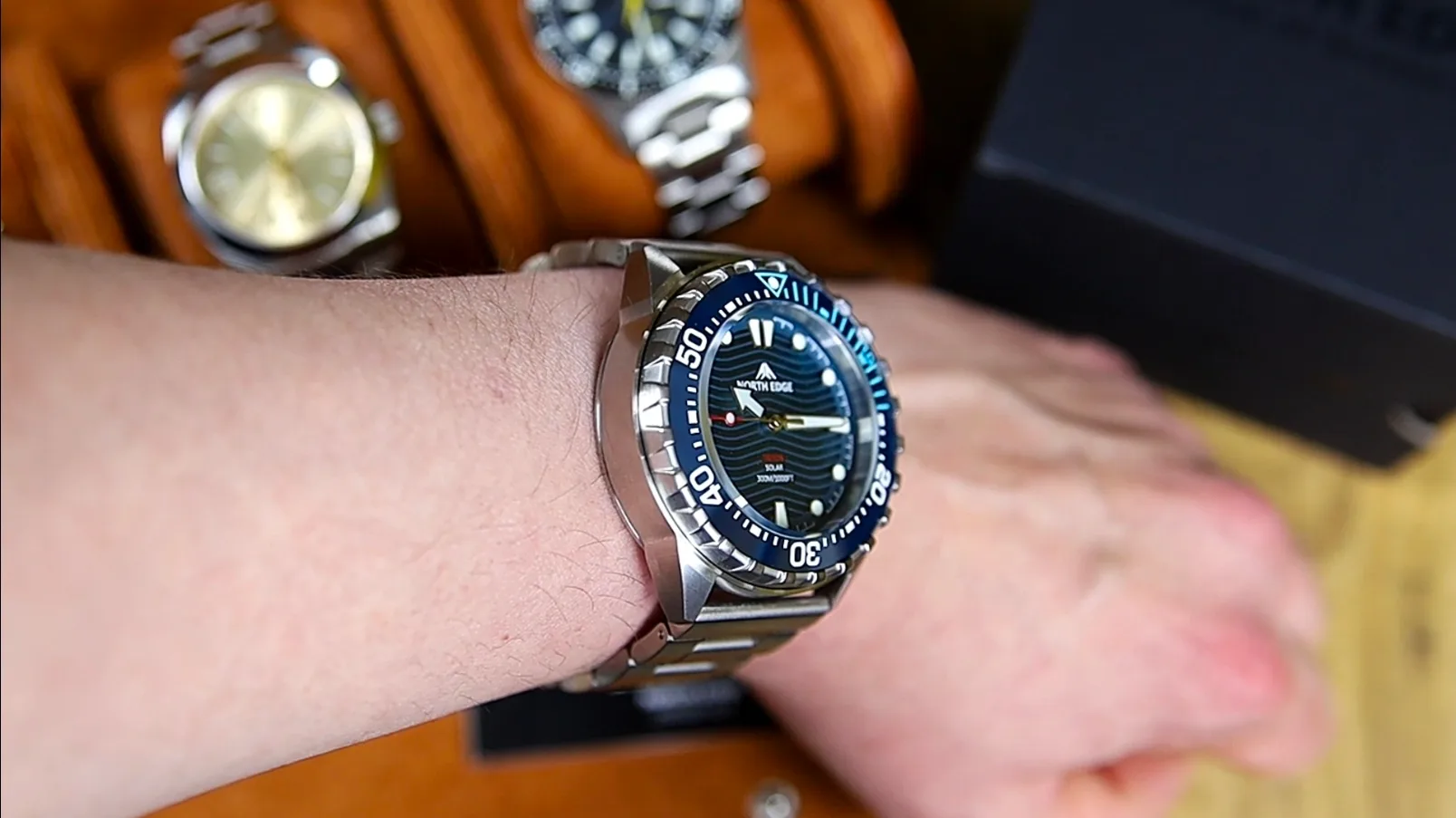 North Edge Triton – Ceas Bărbați Solar pentru Scufundări, 300 m Rezistență la Apă [8]